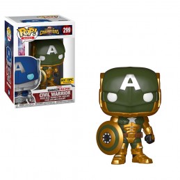 Funko Funko Pop N°299 Games Marvel Contest of Champions Civil Warrior Phosphorescent Edition Limitée