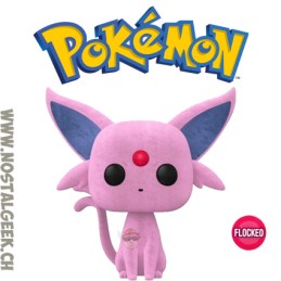 Funko Pop N°884 Pokemon Espeon - Mentali - Psiana Flocked Edition Limitée