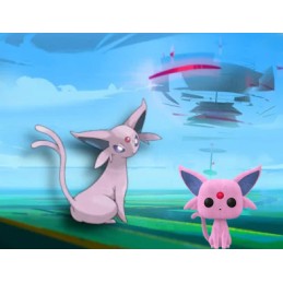 Funko Pop N°884 Pokemon Espeon - Mentali - Psiana Flocked Edition Limitée