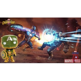 Funko Funko Pop N°299 Games Marvel Contest of Champions Civil Warrior Phosphorescent Edition Limitée