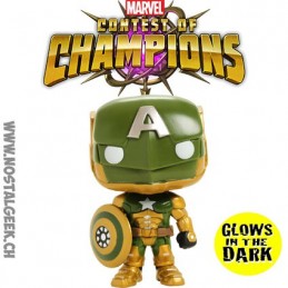 Funko Funko Pop N°299 Games Marvel Contest of Champions Civil Warrior Phosphorescent Edition Limitée