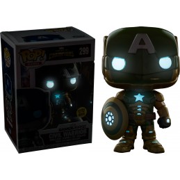 Funko Funko Pop N°299 Games Marvel Contest of Champions Civil Warrior Phosphorescent Edition Limitée