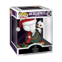 Funko Pop Deluxe N°1386 L'Étrange Noël de Monsieur Jack - Jack Skellington and Zero with Tree