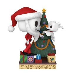 Funko Pop Deluxe N°1357 Nightmare Before Christmas Jack Skellington and Zero with Tree Vinyl Figur