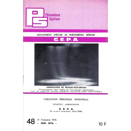 Ufologie / Phénomènes Spatio G.E.P.A N° 48 Livre d'occasion