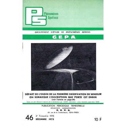 Ufologie / Phénomènes Spatio G.E.P.A N° 46 Livre d'occasion