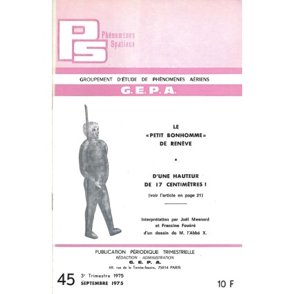 Ufologie / Phénomènes Spatio G.E.P.A N° 45 Livre d'occasion