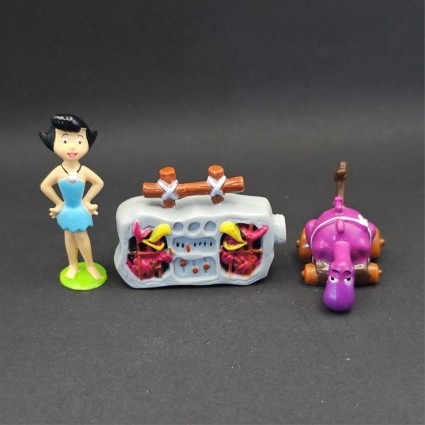 The Flinstone set of 3 Used Figures The Flinstone set of 3 Used Figures