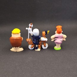 Der Flinstone-Satz mit 3 gebrauchten Figuren