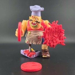 Playmates Toys TMNT Teenage Mutants Ninja Turtles Ninja Pizza Face Used Figure