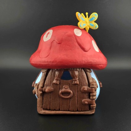 The Smurfs Mini House (Red) second hand (Loose)