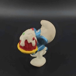 Schleich The Smurfs - Smurf with Red Cake second hand Figure (Loose)