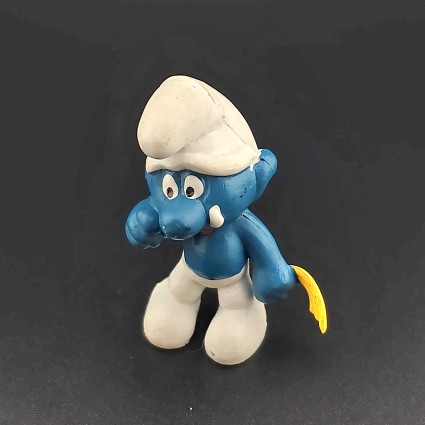 Schleich Les Schtroumpfs - Schtroumpf Mouchoir 1972 Figurine d'occasion (Loose)