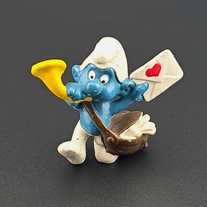 Schleich The Smurfs - Smurf Postman 1978 second hand Figure (Loose)