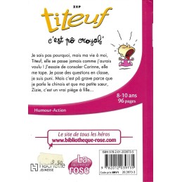 Bibliothèque Rose Titeuf C'est pô croyab' Pre-owned book Bibliothèque Rose