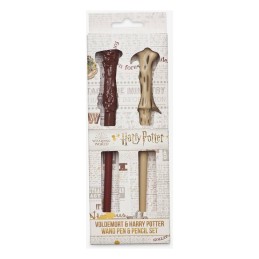 Harry Potter & Voldemort Set Baguette Stylo et Crayon