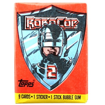 Topps 1990 Topps Robocop 2 Movie Pack scellé de cartes à collectionner.