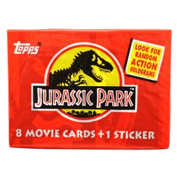 Topps 1992 Topps Jurassic Park Movie Film-Sammelkarten versiegeltes Paket.