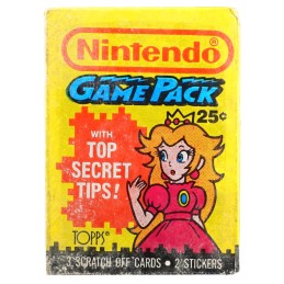 Topps 1989 Topps Nintendo Video Game Pack - Princesse Peach - Paquet scellé de cartes à collectionner.