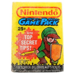 Topps 1989 Topps Nintendo Video Game Pack - Zelda - Trading Cards Sealed Pack.