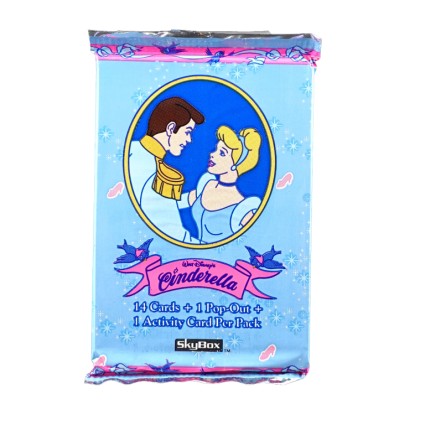 Skybox 1995 Skybox Disney Cinderella Trading Cards Sealed Pack.
