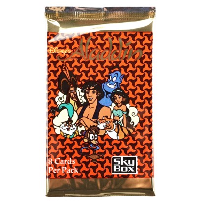 Skybox 1993 Skybox Disney Aladdin (Rot) Sammelkarten versiegeltes Paket.