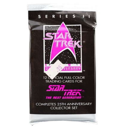 Impel 1991 Impel Star Trek The Next Generation Series 2 Purple Trading Cards Sealed Pack.