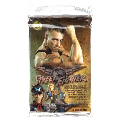 Upper Deck 1994 Upper Deck Capcom Street Fighter Movie Trading Cards Sealed Pack.