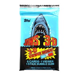 Topps 1983 Topps Jaws 3D Movie Trading Cards Sealed Pack
