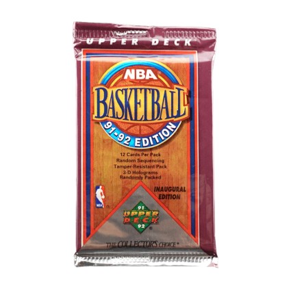 Upper Deck 1992 Upper Deck NBA Basketball Inauguration Edition Movie Sammelkarten versiegeltes Paket.