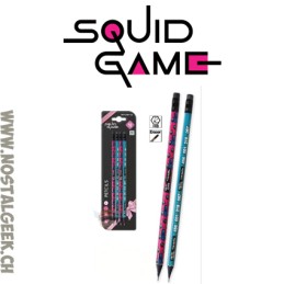 Squid Game Set de 4 Crayons HB