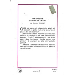 Bibliothèque Rose Fantômette contre le Géant Used book Bibliothèque Rose