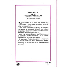 Bibliothèque Rose Fantômette et le Trésor du Pharaon Gebrauchtbuch Bibliothèque Rose