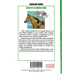 Alice et le Cheval Volé Livre d'occasion Bibliothèque verte