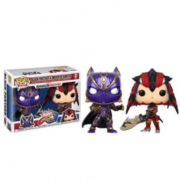 Funko Funko Pop Games Marvel Vs Capcom Black Panther vs Monster Hunter 2-Pack Vaulted