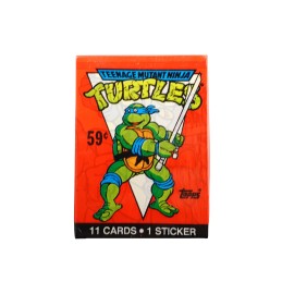 Topps 1989 Topps TMNT Teenage Mutant Ninja Turtles Leonardo Pack scellé de cartes à collectionner