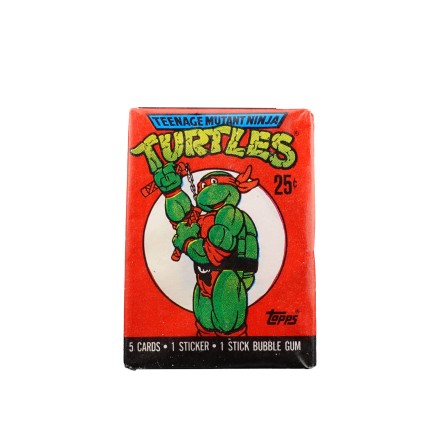 Topps 1989 Topps TMNT Teenage Mutant Ninja Turtles Michelangelo Pack Trading Cards Sealed Pack