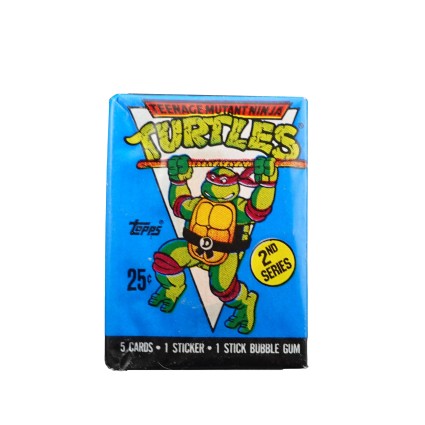 Topps 1989 Topps TMNT Teenage Mutant Ninja Turtles Donatello Pack scellé de cartes à collectionner
