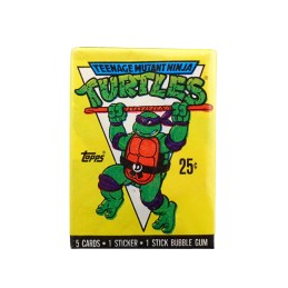 Topps 1989 Topps TMNT Teenage Mutant Ninja Turtles Donatello Pack scellé de cartes à collectionner.