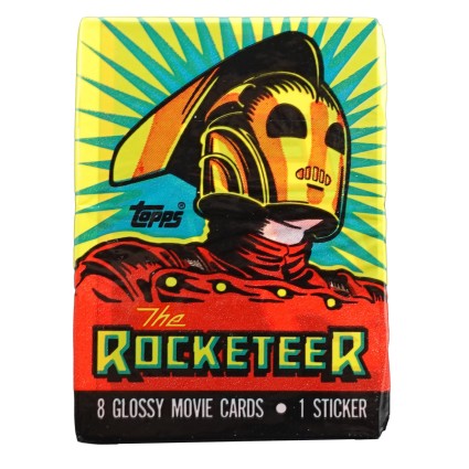 Topps 1991 Topps Rocketeer Pack scellé de cartes à collectionner.