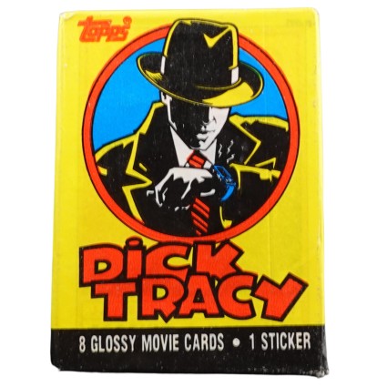 Topps 1990 Topps Dick Tracy Pack scellé de cartes à collectionner.