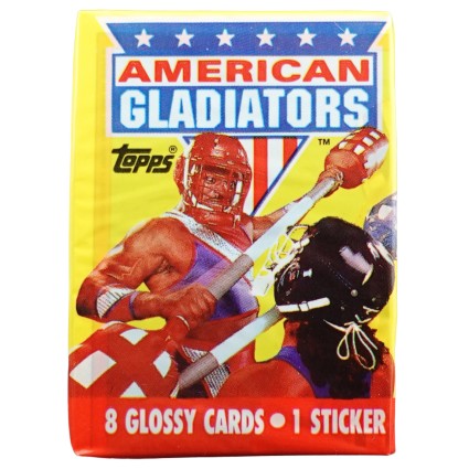 Topps 1991 Topps American Gladiators Pack Sammelkarten, versiegeltes Paket.