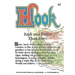 1991 Topps N°97 Hook Back and Better Than Ever Trading Card