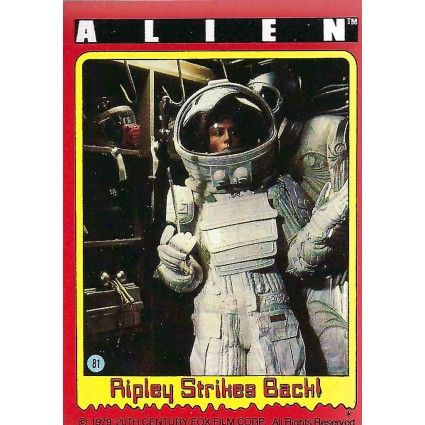 Topps 1979 Topps Alien N°08 Ripley Strikes Back Carte à Collectionner