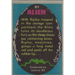 Topps 1979 Topps Alien N°08 Ripley Strikes Back Carte à Collectionner
