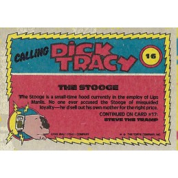 Topps 1990 Dick Tracy N°16 The Stooge Sammelkarte