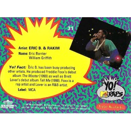 Pro Set 1991 ProSet MusiCards Yo! MTV Raps N°08 Eric B. & Rakim Trading Card