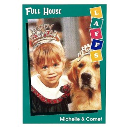 1991 Impel LAFF Full House N°21 Michelle & Comet Trading Card