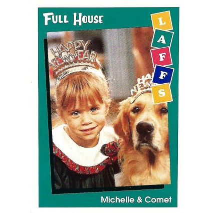 1991 Impel LAFF Full House N°21 Michelle & Comet Trading Card
