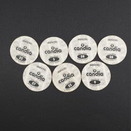 Pogman Lot von 7 gebrauchten Pogs (Loose).